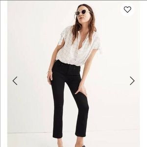 Madewell • Black Cali Demi Boot Cropped Jeans